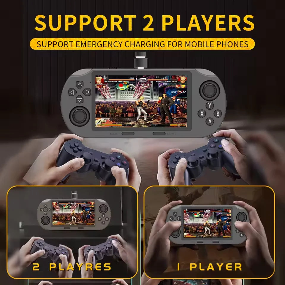 SF3000 Mini Portable Handheld Game Player Retro Video Game Console 4.5 Inch IPS Screen Built-in 20000+ Games for PS1/GBA/SFC