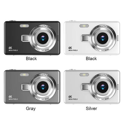 4K HD 1080P Digital Camera Anti-Shake Autofocus Vlogging Camera 2.4 Inch IPS Screen Photography Camera for Kids Adults Beginners