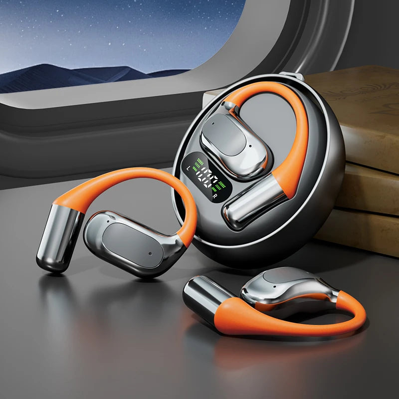 AI Translator Clip-on Headphones 144 Languages Real Time Two-Way Translation Earphones Stereo Sound Wireless Bluetooth Headsets