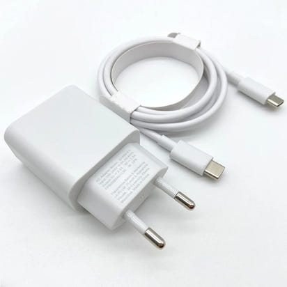 18W Quick Charge EU Power Adapter USB C To Type C Cable