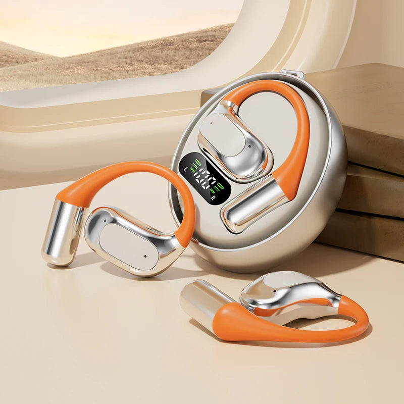 AI Translator Clip-on Headphones 144 Languages Real Time Two-Way Translation Earphones Stereo Sound Wireless Bluetooth Headsets