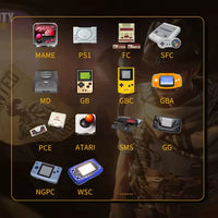 SF3000 Mini Portable Handheld Game Player Retro Video Game Console 4.5 Inch IPS Screen Built-in 20000+ Games for PS1/GBA/SFC