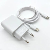 18W Quick Charge EU Power Adapter USB C To Type C Cable